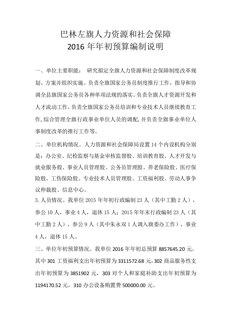 巴林左旗人力资源和社会保障