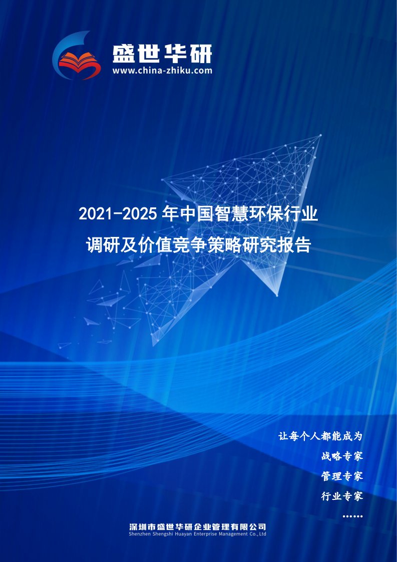 2021-2025年中国智慧环保行业调研及价值竞争策略研究报告