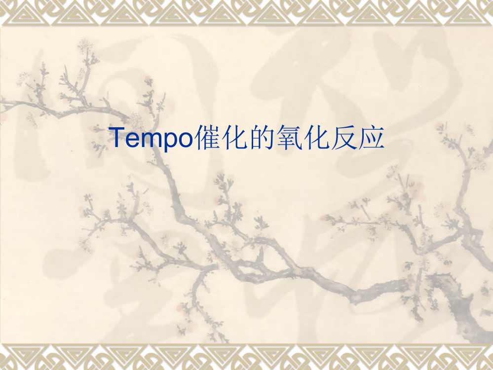 Tempo催化的氧化反应