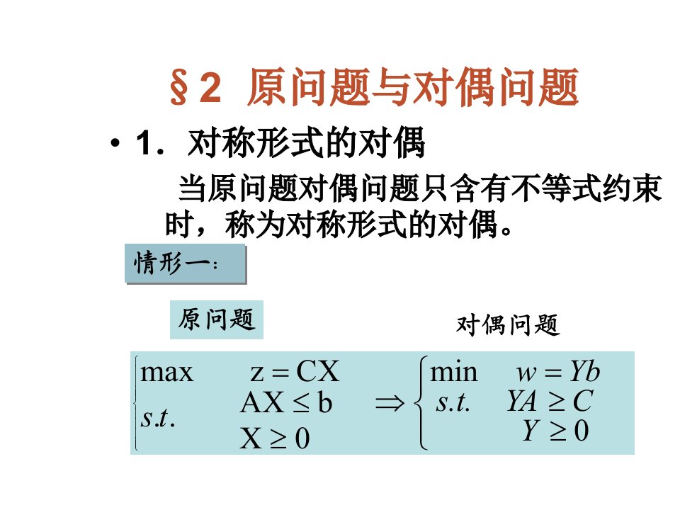 《原问题与对偶问题》PPT课件