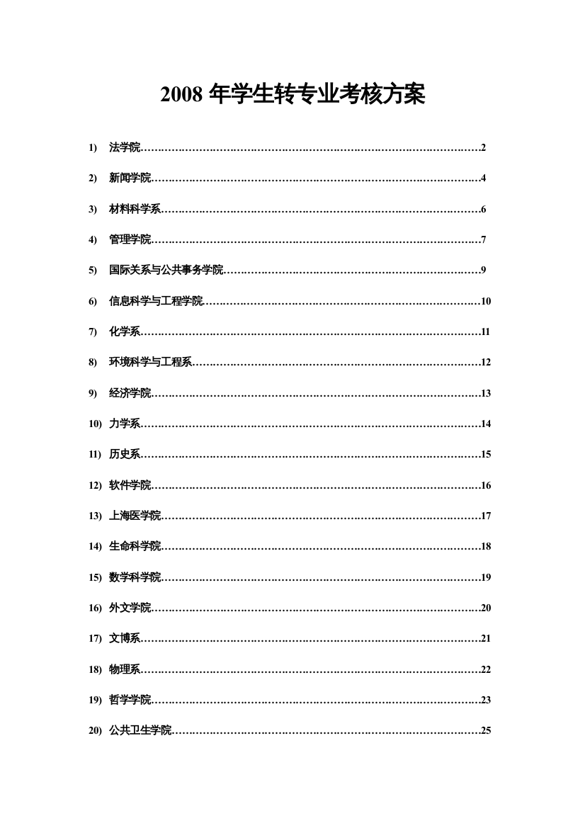 XXXX年大类招生学生转专业考核方案_12187