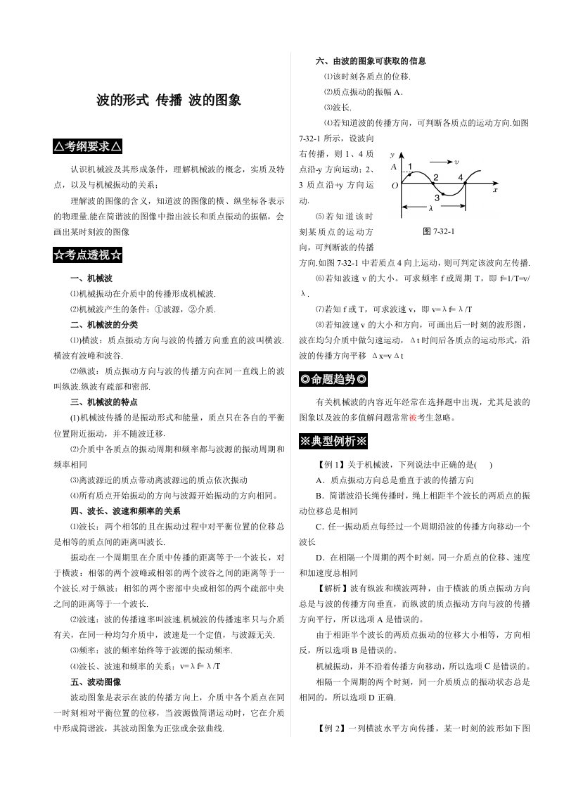 机械波习题及答案