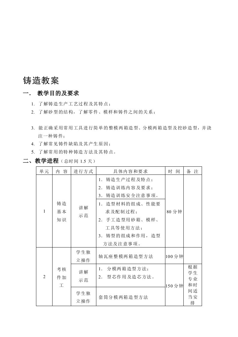 铸造教案