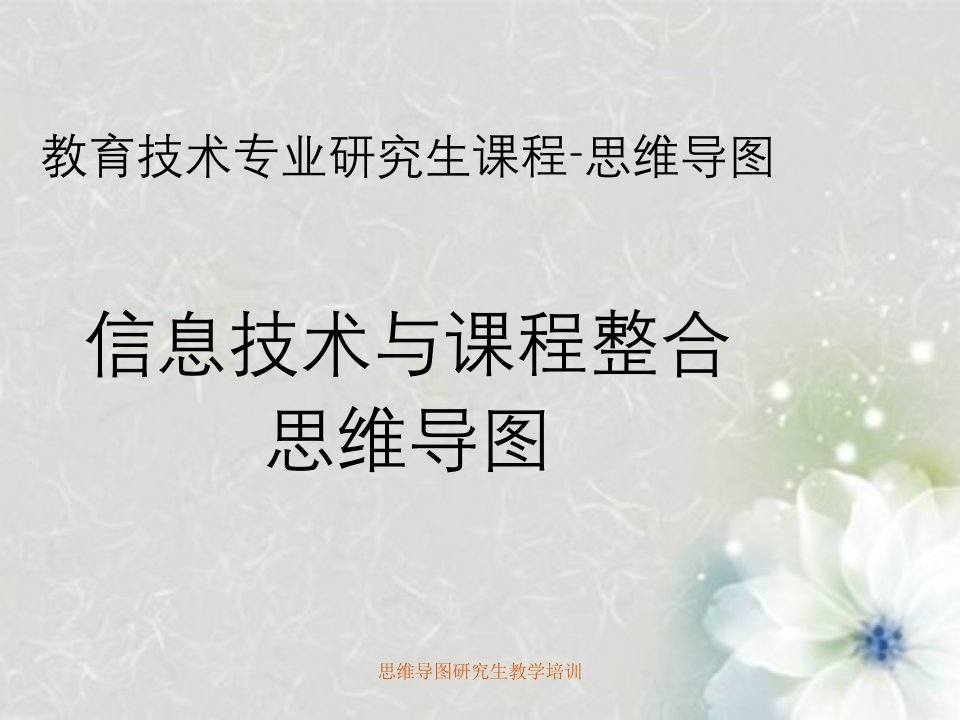 思维导图研究生教学培训