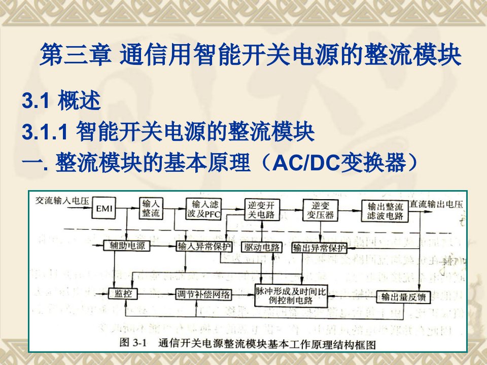 智能高频开关电源第三章