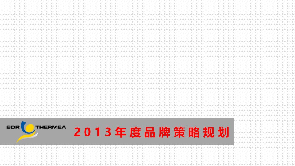 八喜2013年度品牌策略规划