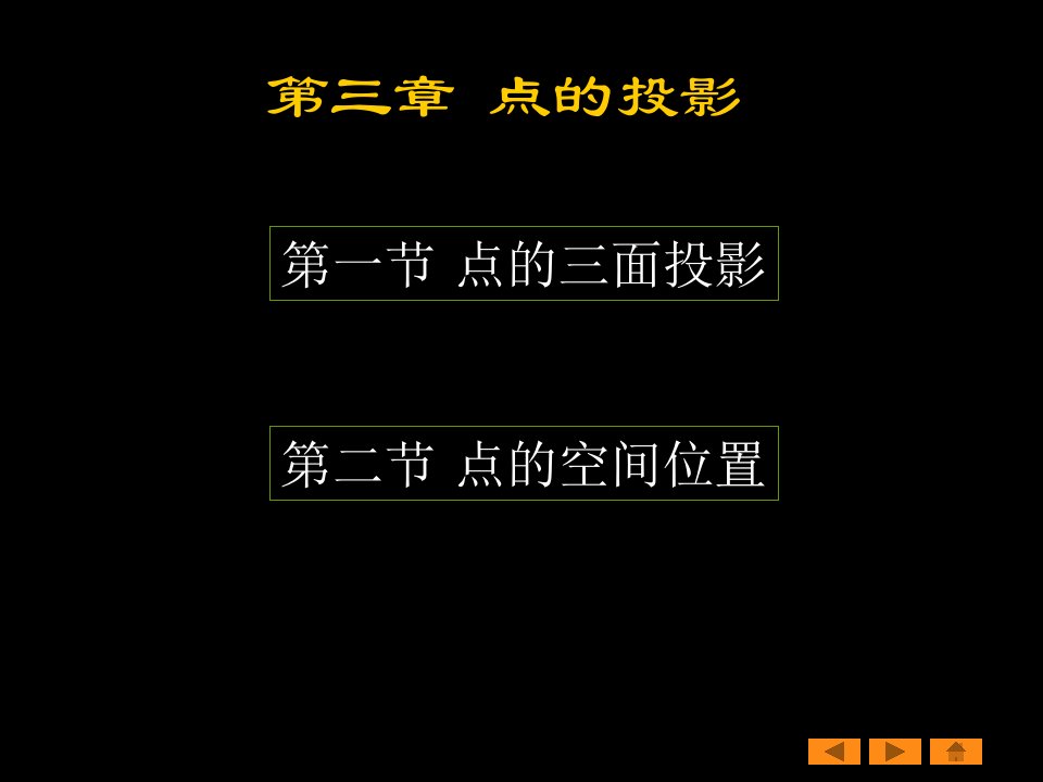 画法几何与工程制图第三章点的投影