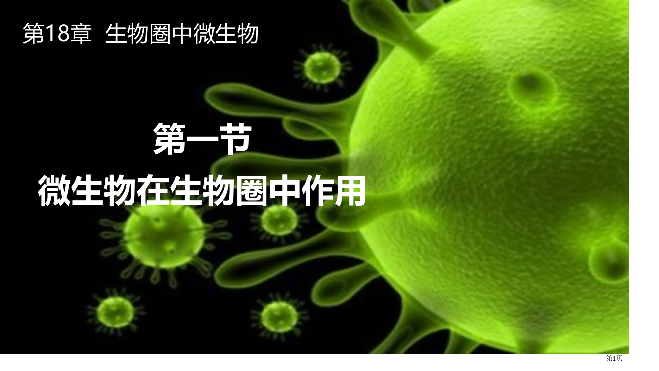 微生物在生物圈中的作用教学课件省公开课一等奖新名师优质课比赛一等奖课件