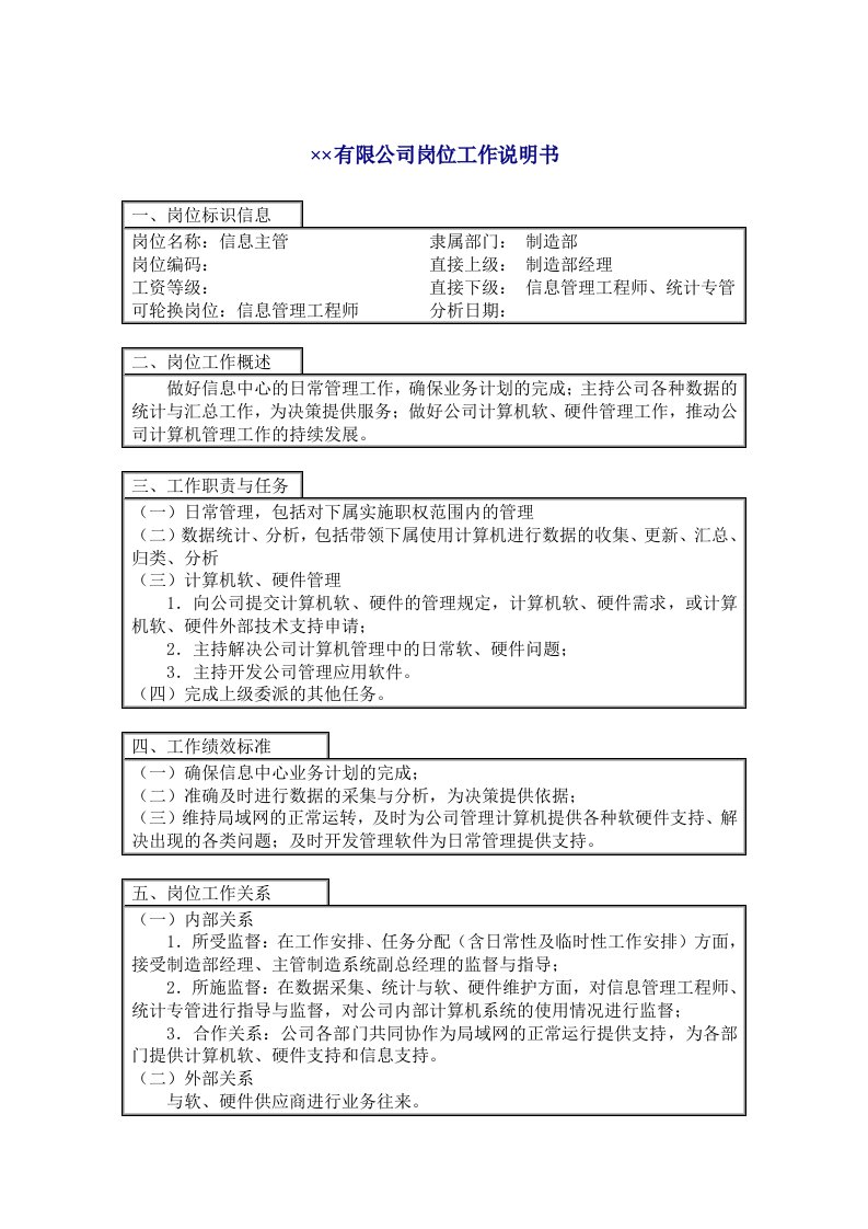 【管理精品】信息主管(1)