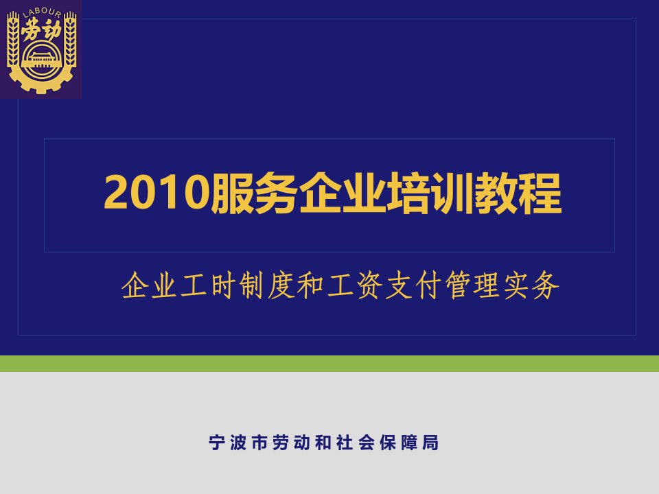 《2010企业工时制度和工资支付管理实务课程培训教材》(43页)-人事制度表格