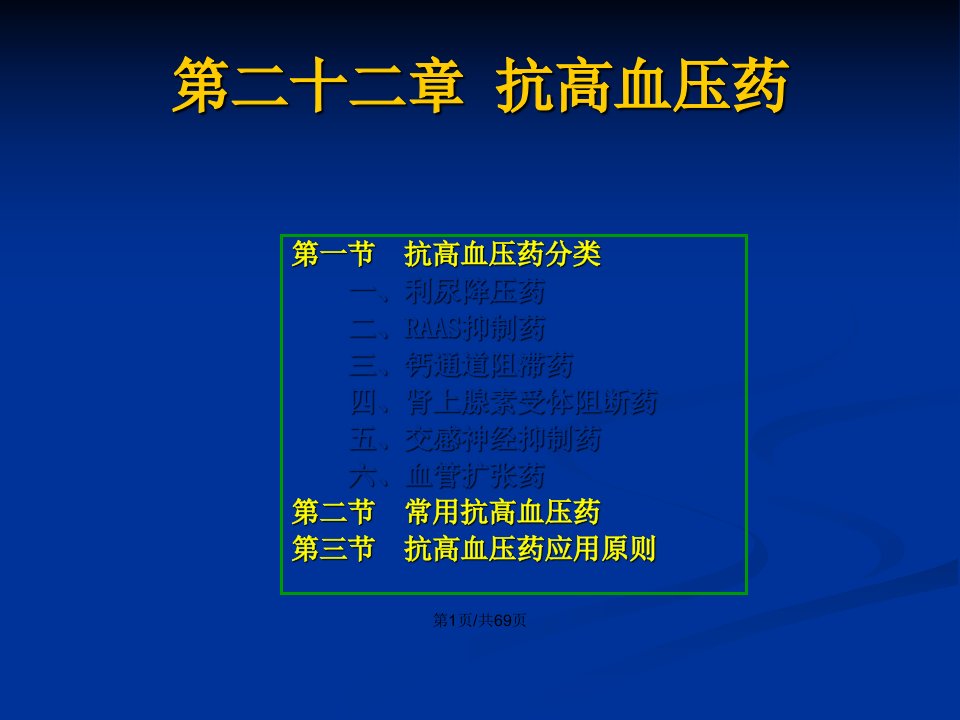 药理学第抗高血压药