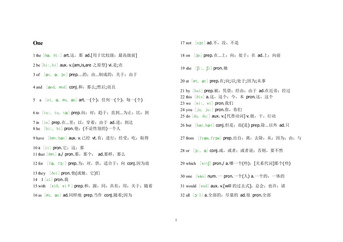 福建专升本常用2000英语单词