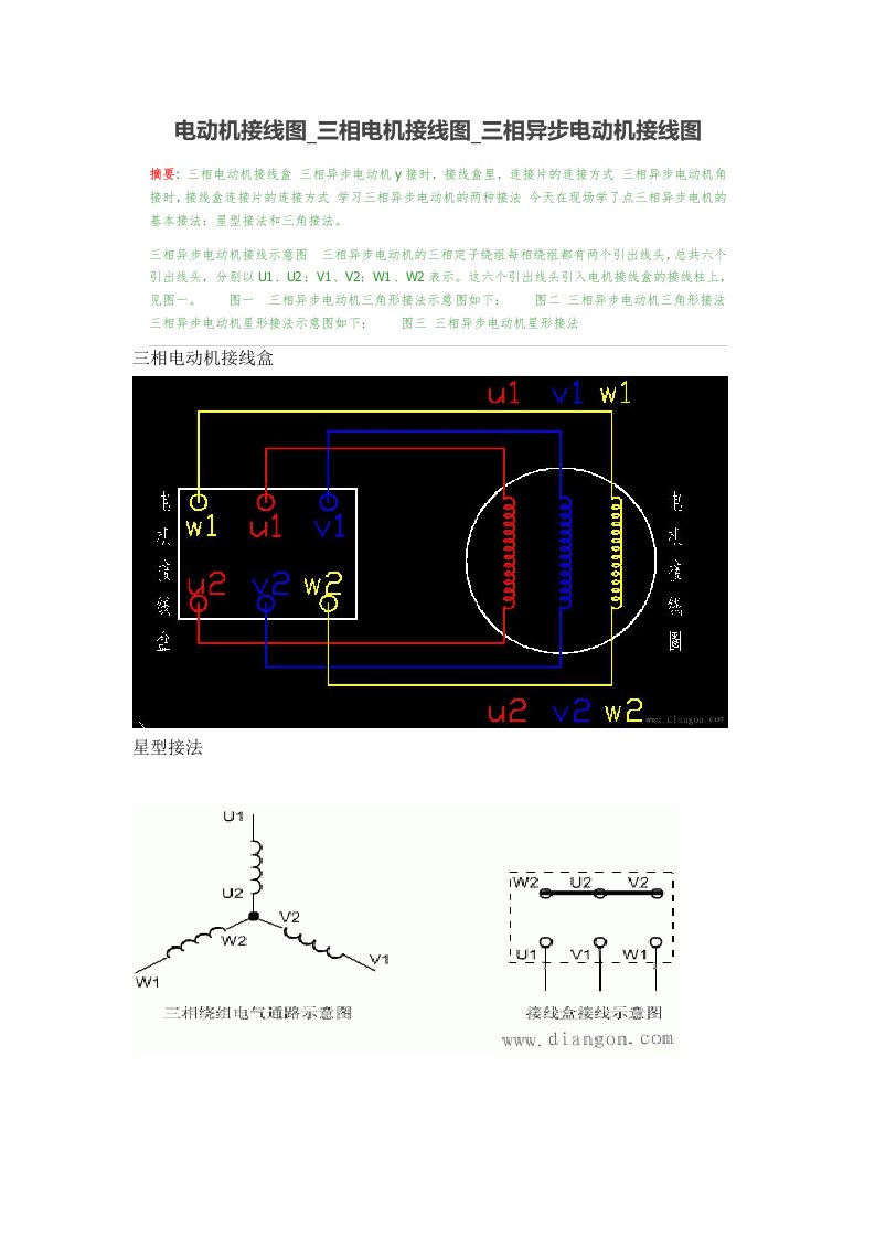 电动机接线图