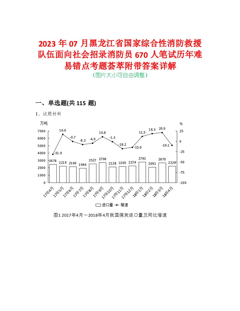 2023年07月黑龙江省国家综合性消防救援队伍面向社会招录消防员670人笔试历年难易错点考题荟萃附带答案详解-0