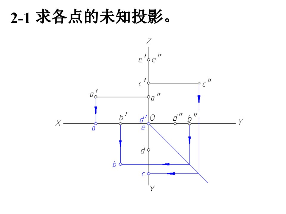 工程制图答案第二章