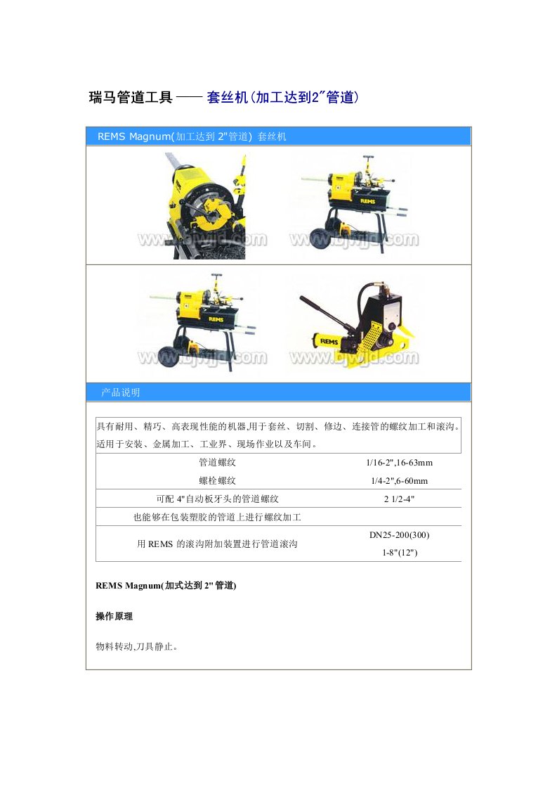 精选REMSthreadingmachine