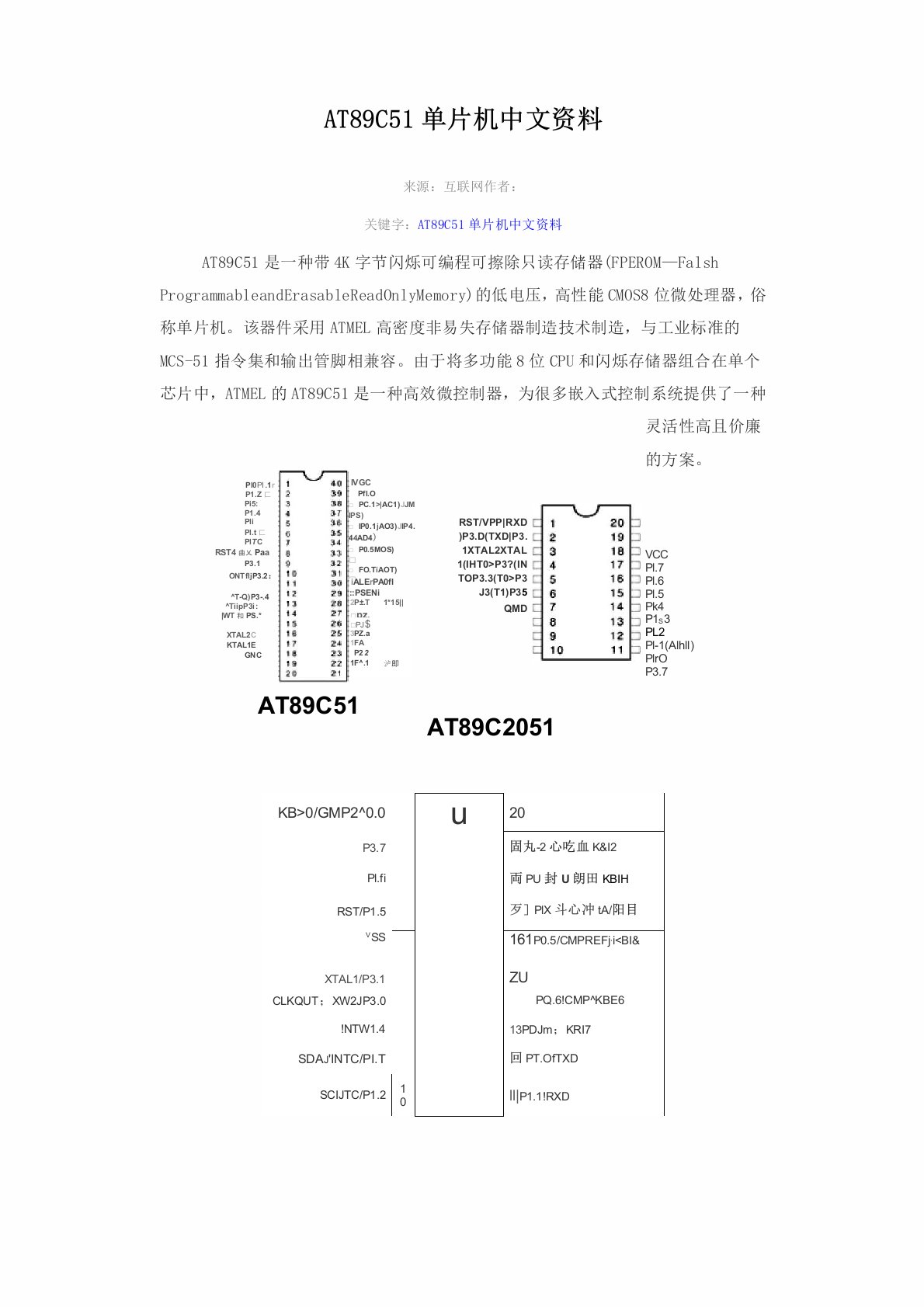 AT89C51单片机中文资料