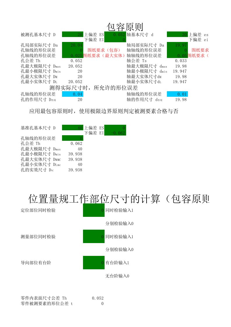 形位公差及位置度检具设计