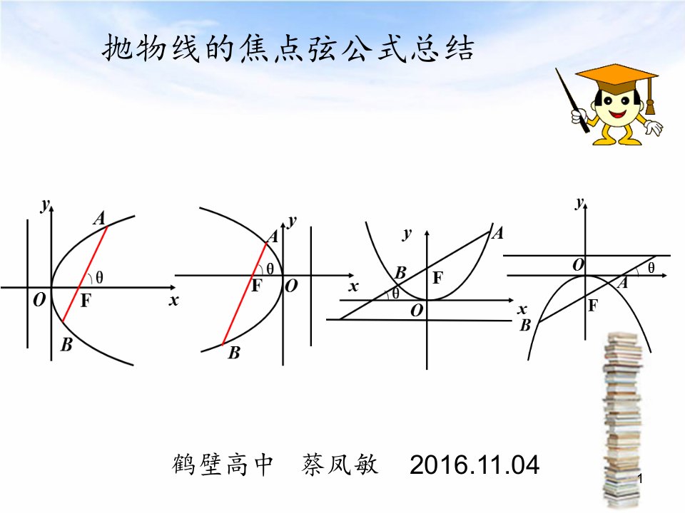 抛物线的焦点弦公式总结