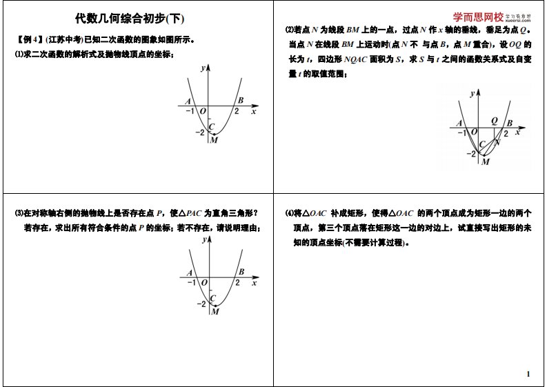 初中数学专题