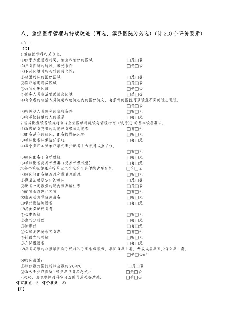 重症医学管理与持续改进