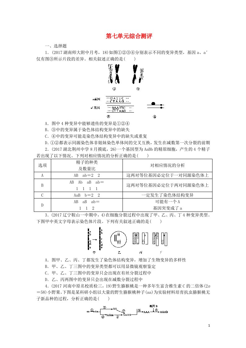 高考生物总复习