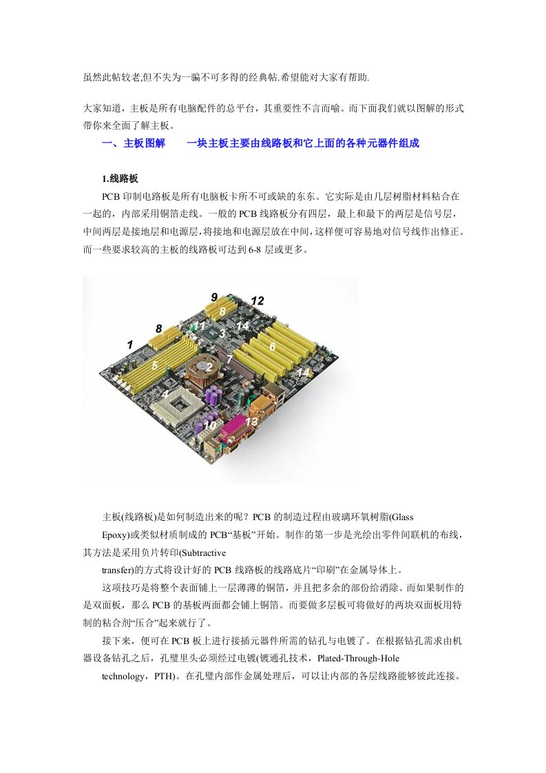 全面讲解电脑主板构造及原理必备