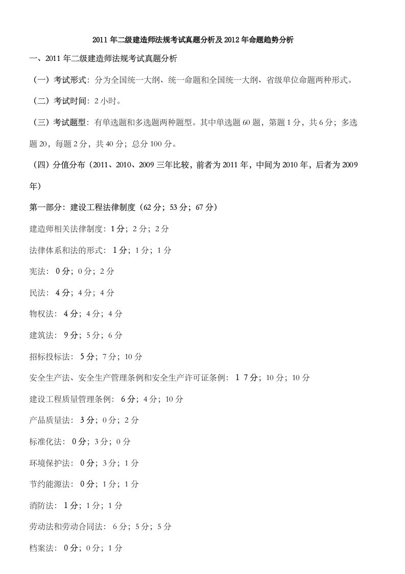 二级建造师《建设工程法规及相关知识》精讲班讲义重点