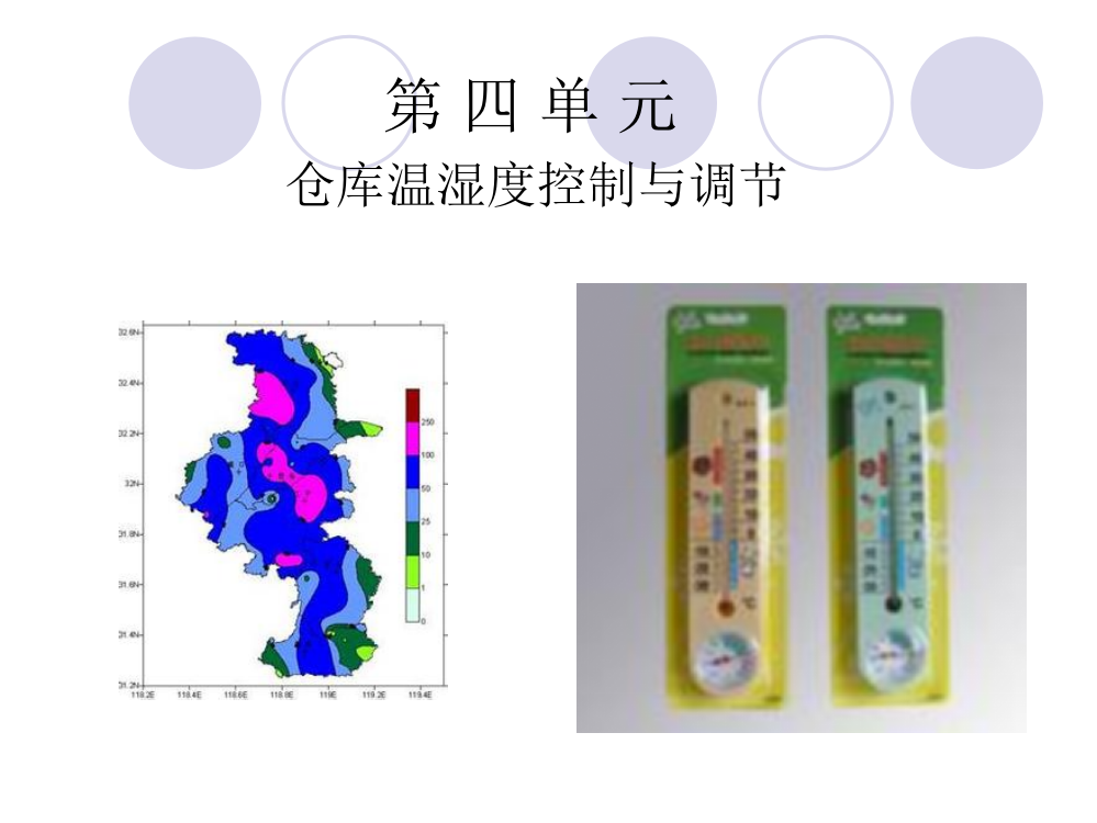 仓库温湿度控制与调节概要