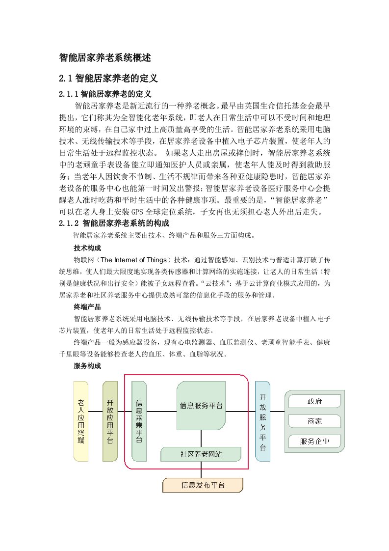 智能居家养老系统