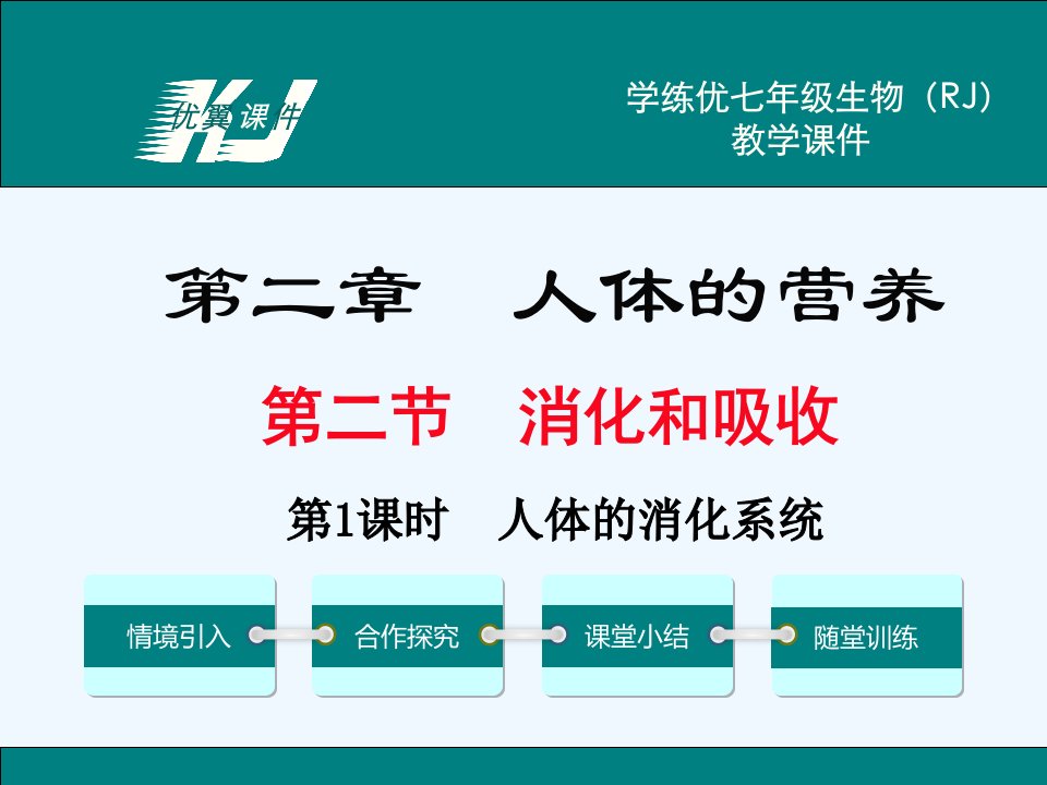 生物人教版七年级下册人体的消化系统