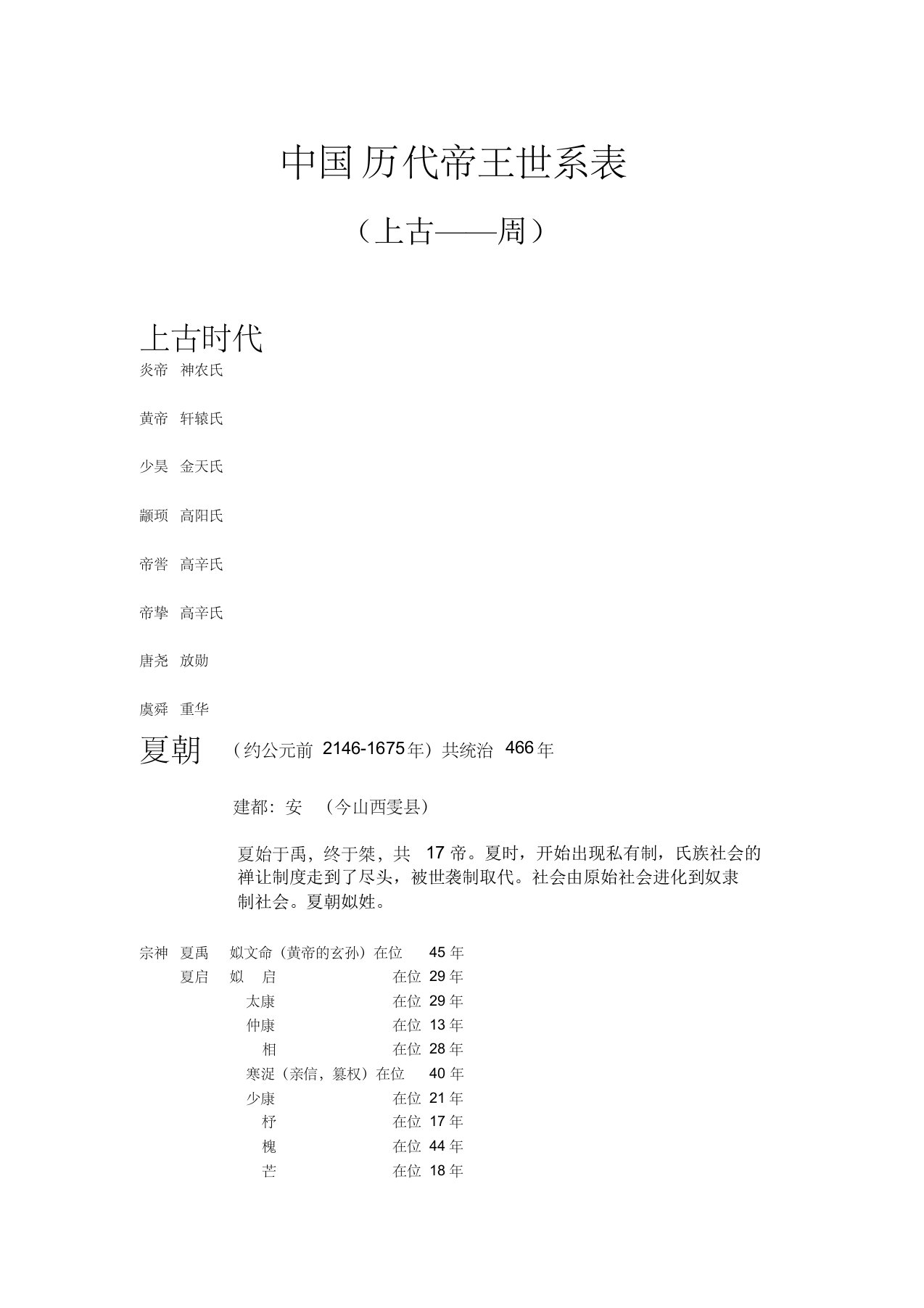 中国历代帝王世系表1(1)