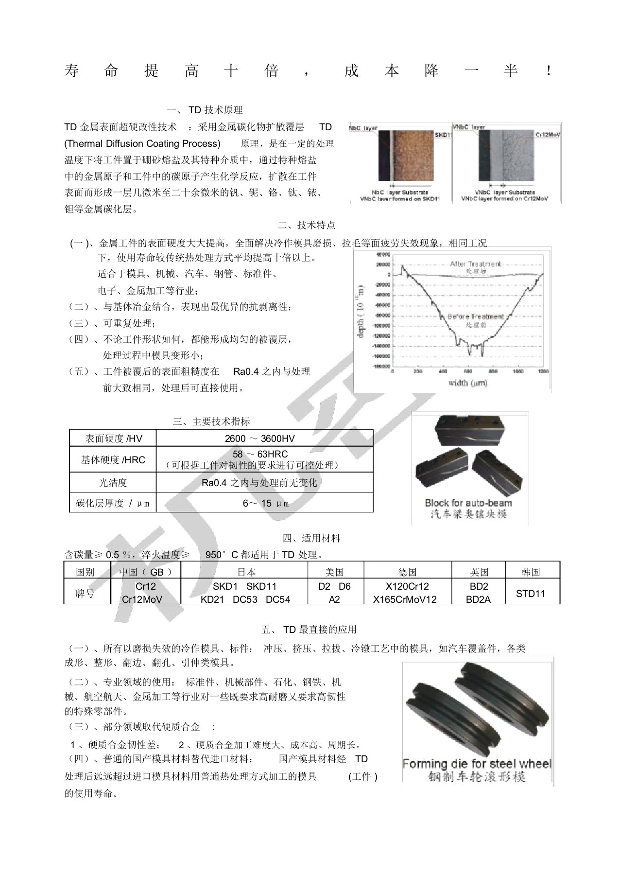 TD涂层技术