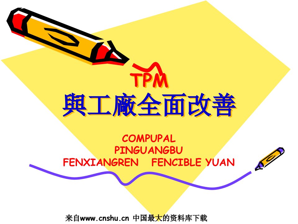 TPM与工厂全面改善（PPT