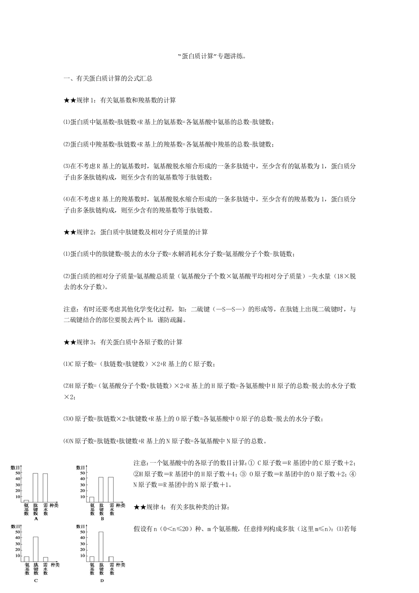 蛋白质专项