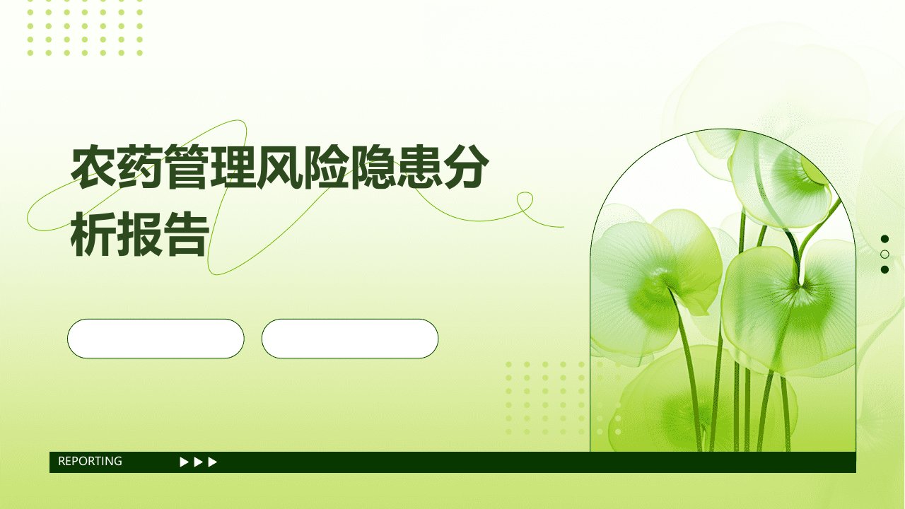 农药管理风险隐患分析报告