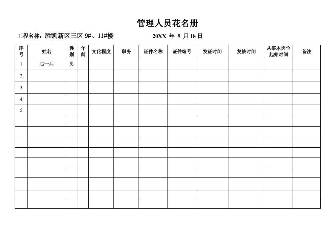 员工管理-12管理人员花名册