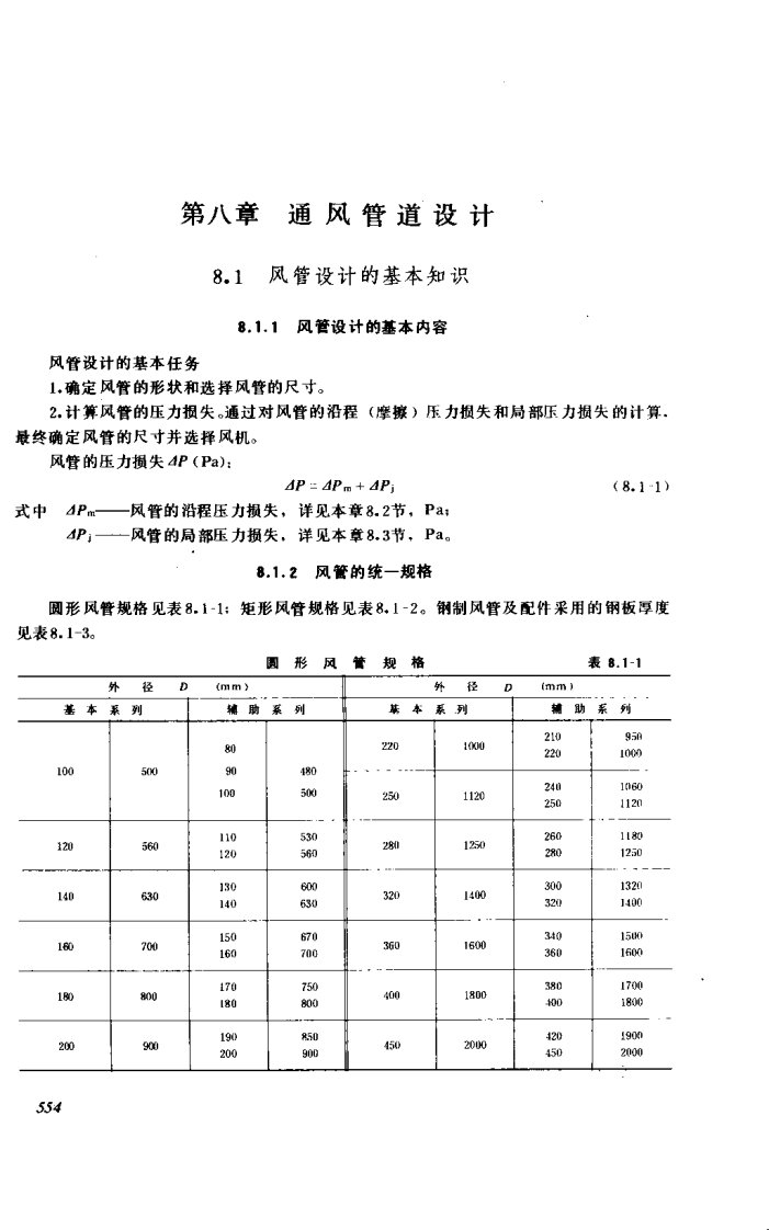 供热空调设计—通风管道设计