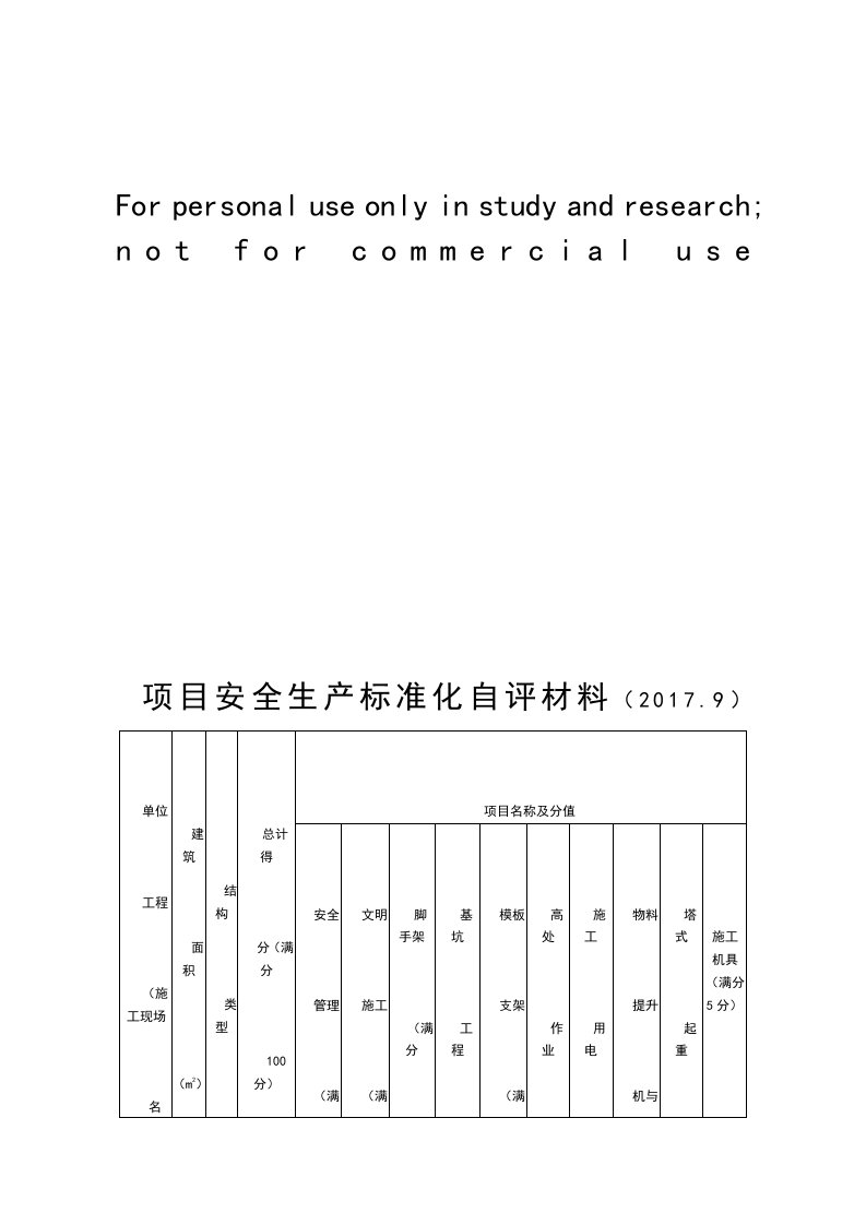 安全生产标准化自评材料