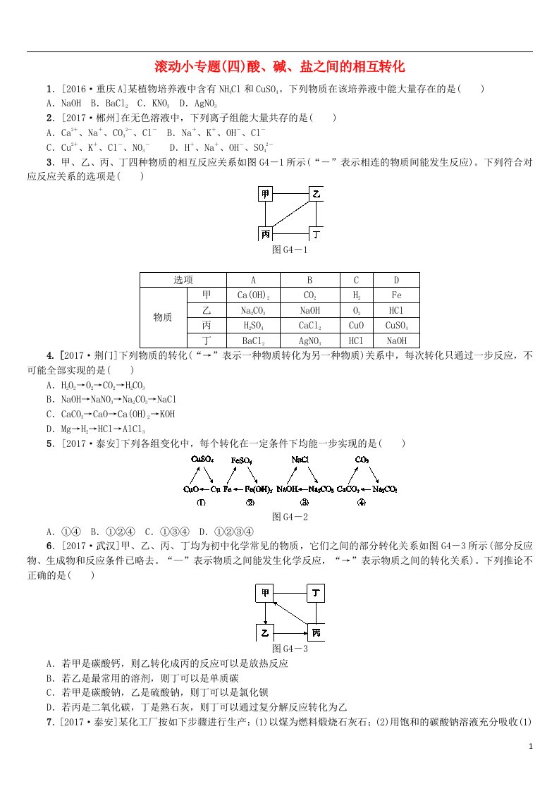 中考化学复习