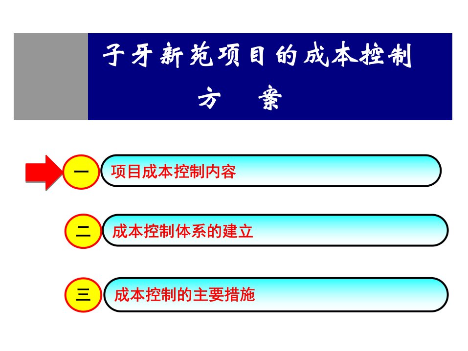 某新苑项目的成本控制方案