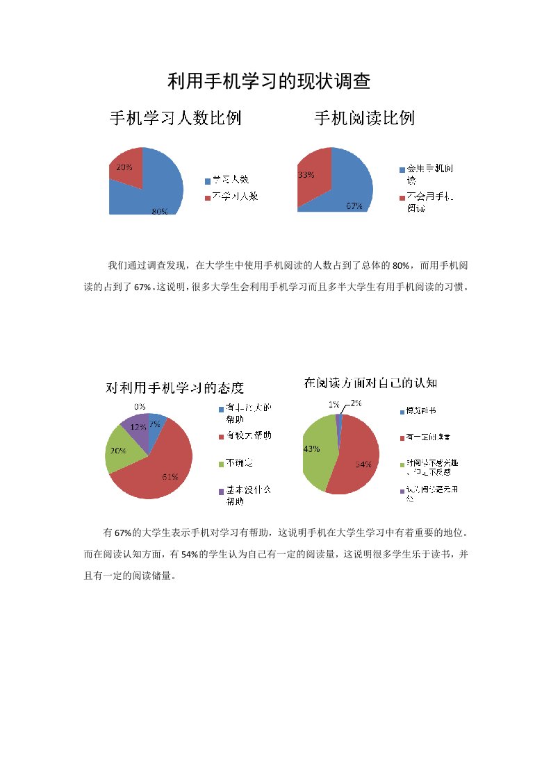 大学生利用手机学习的现状调查