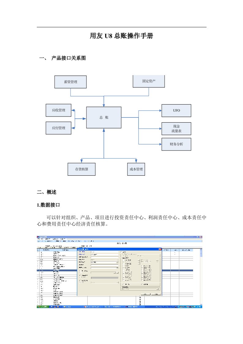 用友-u8总账操作手册