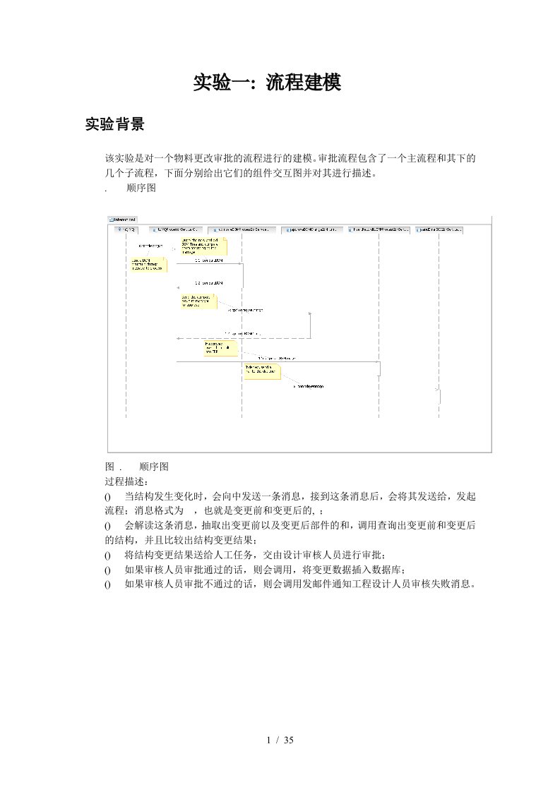 SOA实验一流程建模