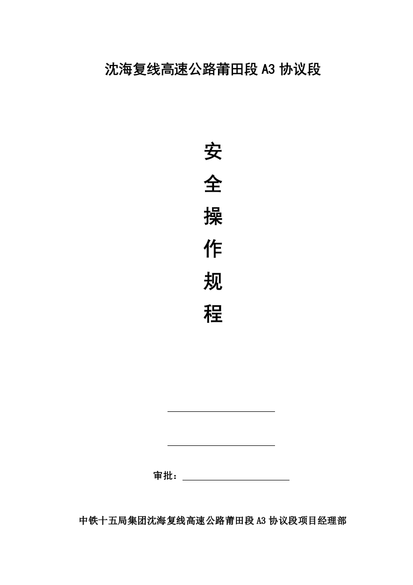 2023年安全操作规程全套资料可以打印缺隧道