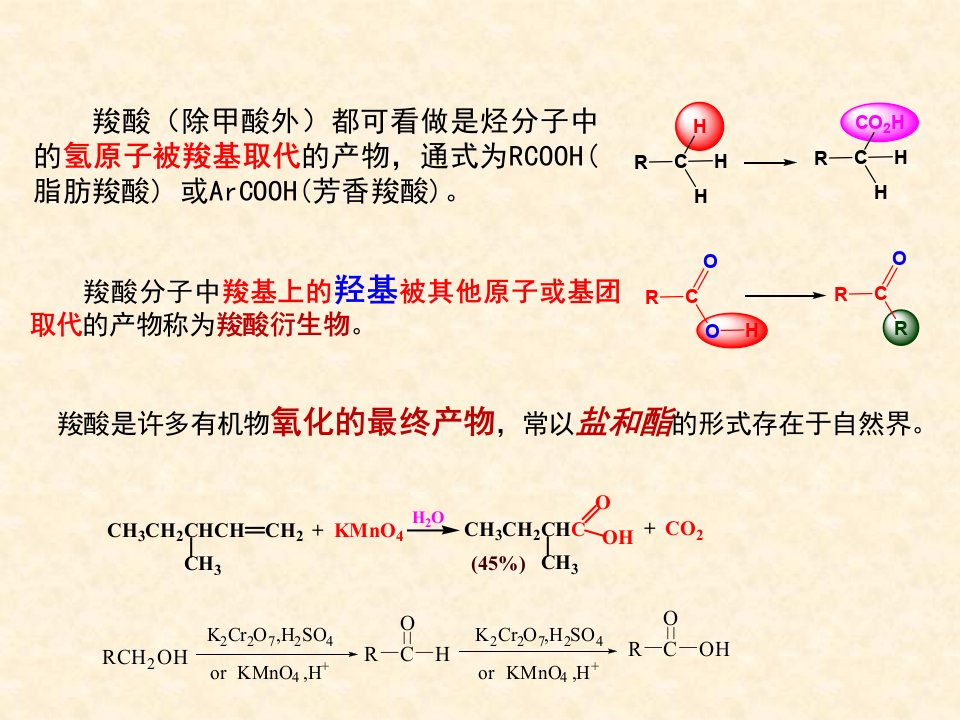 有机化学81羧酸及其衍生物ppt课件