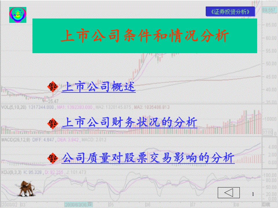 上市公司条件和情况分析(ppt117)