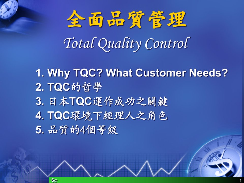 TQM全面质量管理的运作(ppt