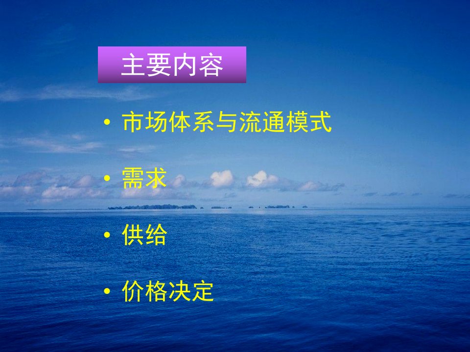 经济学原理需求供给与价格决定课件