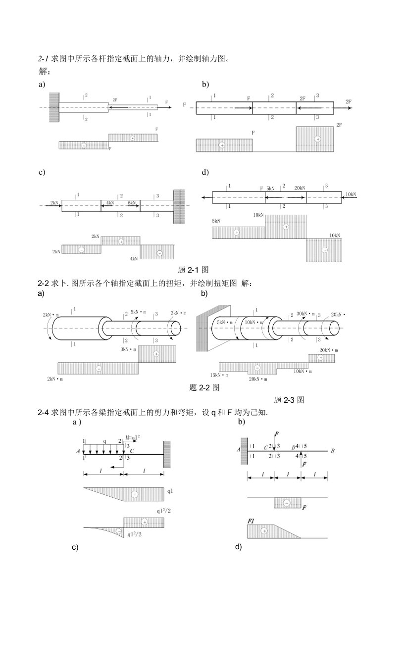 材料力学习题答案